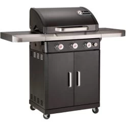 Landmann Gasgrill Rexon PTS 3.1 Mit 3 Brennern & Zusätzlichem Seitenbrenner