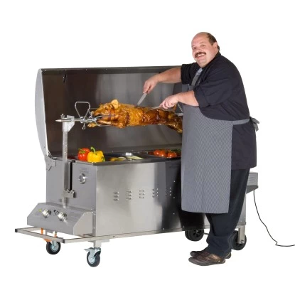 Tepro Gasgrill Columbus Für Spanferkel Inkl. Motor Edelstahl Mit 2 Brennern – Bild 8