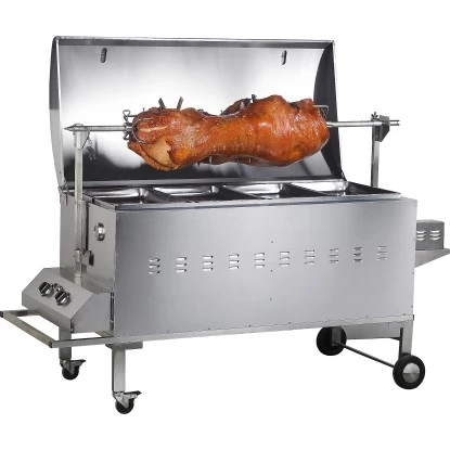 Tepro Gasgrill Columbus Für Spanferkel Inkl. Motor Edelstahl Mit 2 Brennern – Bild 4