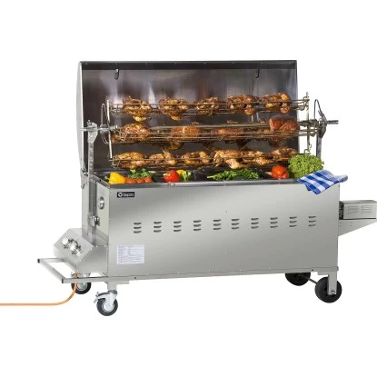 Tepro Gasgrill Columbus Für Spanferkel Inkl. Motor Edelstahl Mit 2 Brennern – Bild 3