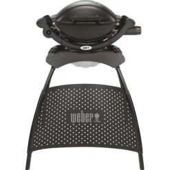 Weber Gasgrill Q 1000 Stand Mit 1 Brenner Und Aromaschienen Schwarz