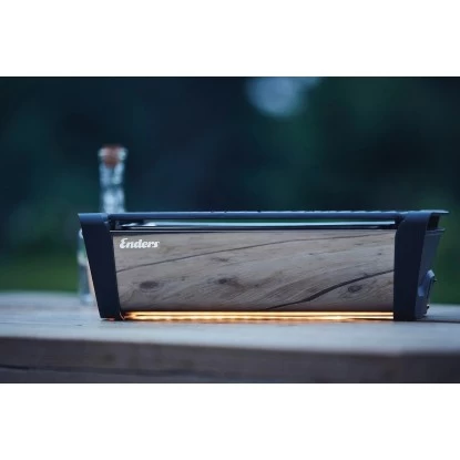 Enders®Holzkohle-Tischgrill Aurora Mirror Gold Raucharm Mit LED-Ambientelicht – Bild 2