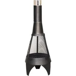 Buschbeck Gartenkamin Mesh Colorado 125 Silber-Schwarz