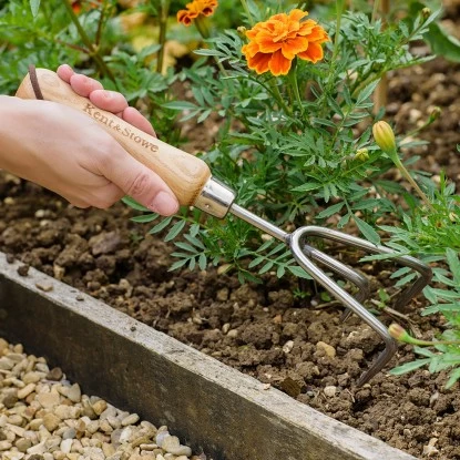 Kent & Stowe Handgrubber 3 Zinken â Bild 4