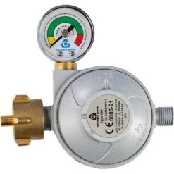 Landmann Druckminderer DE 50mbar Grau Inkl. Schlauchbruchsicherung