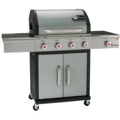 Landmann Gasgrill Triton PTS 4.1 Mit 4 Brennern & Seitenbrenner Silber