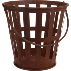 Gartenfreude Design Feuerkorb Ø 27-39 X Höhe 39 Cm Rostrot