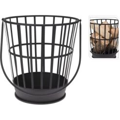 Feuerkorb Mit Tragegriff 38 Cm Schwarz