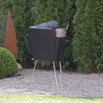 VASNER Merive M2 Feuerkorb Mittelhoch Abgerundet Schwarz â Bild 2