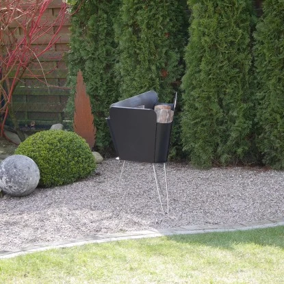 VASNER Merive M2 Feuerkorb Mittelhoch Abgerundet Schwarz â Bild 4