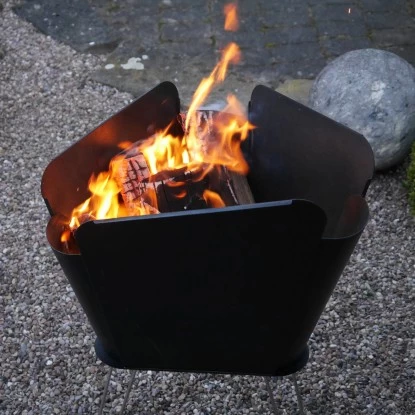 VASNER Merive M2 Feuerkorb Mittelhoch Abgerundet Schwarz â Bild 9